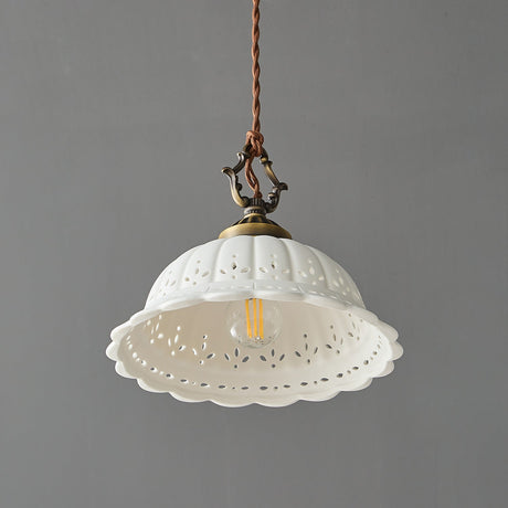 Anita fluted ceramic pendant — supplier photo