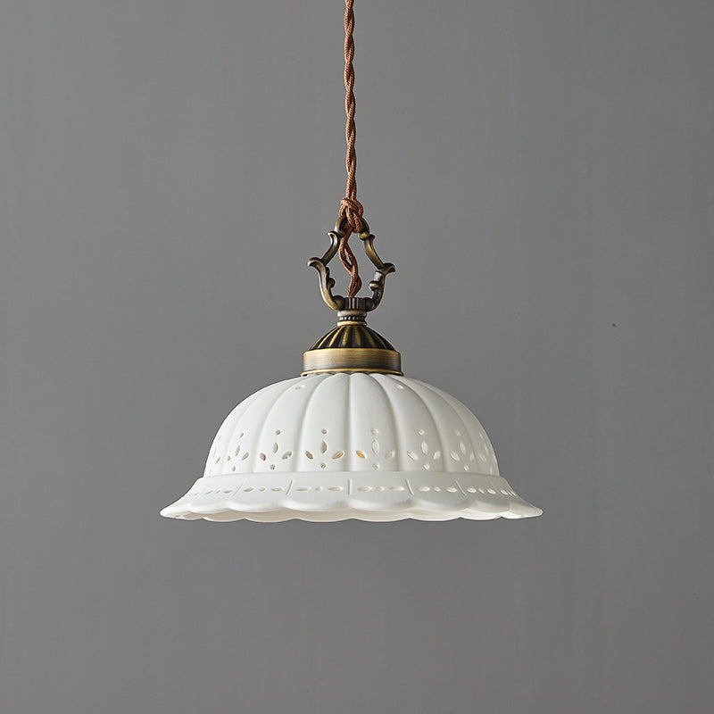 Anita fluted ceramic pendant — supplier photo