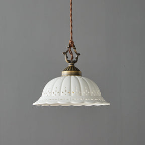 Anita fluted ceramic pendant — supplier photo