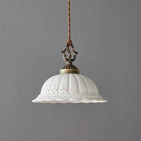 Anita fluted ceramic pendant — supplier photo