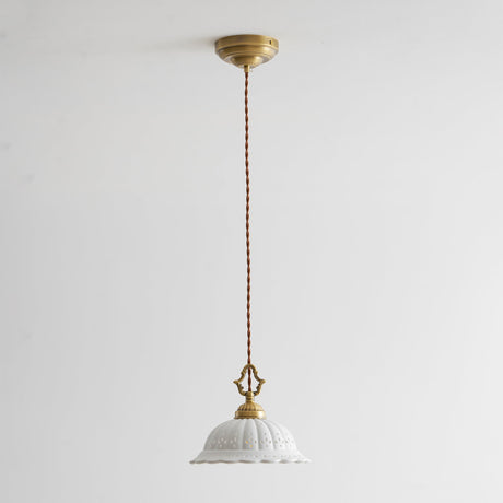 Anita fluted ceramic pendant — supplier photo