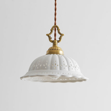 Anita fluted ceramic pendant — supplier photo