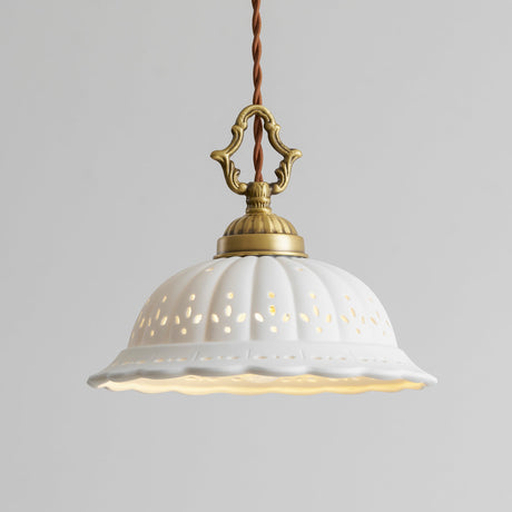 Anita fluted ceramic pendant — supplier photo