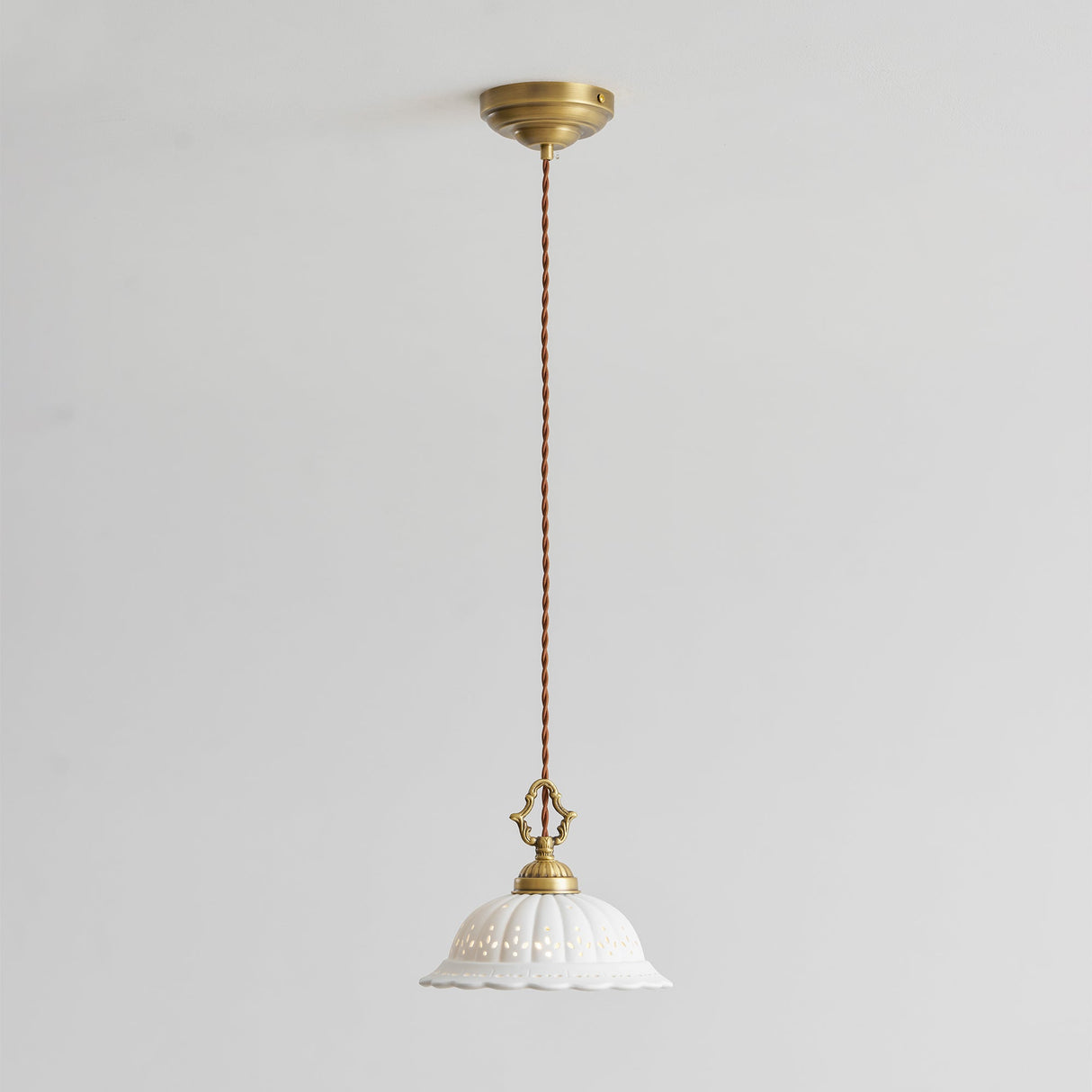 Anita fluted ceramic pendant — supplier photo