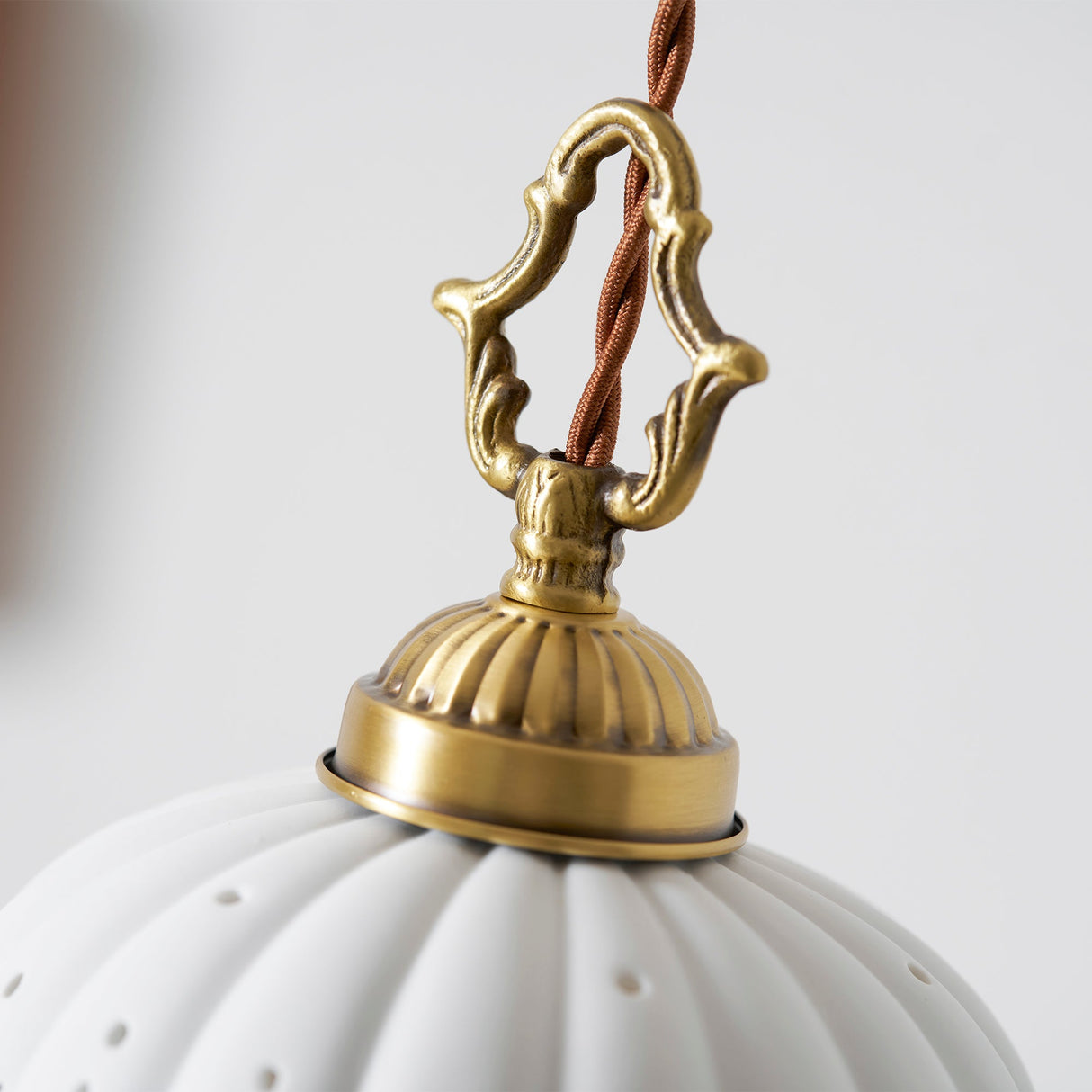 Anita fluted ceramic pendant — supplier photo