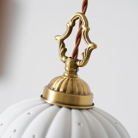 Anita fluted ceramic pendant — supplier photo