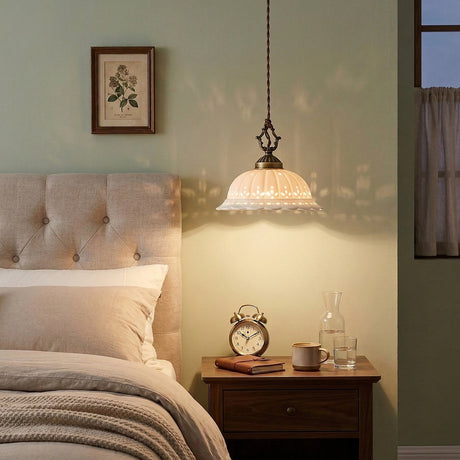 Anita fluted ceramic pendant — supplier photo