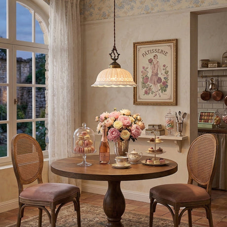 Anita fluted ceramic pendant — supplier photo