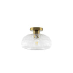 Artisan Flush Mount Ceiling Light with Dimmable Glass Shade | Elegant Design for Hallways and Bedrooms