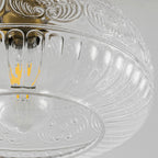 Artisan Flush Mount Ceiling Light with Dimmable Glass Shade | Elegant Design for Hallways and Bedrooms