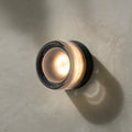 Auralux LED Industrial Flush Mount Wall Sconce with Dimple Glass Shade 4 Inch