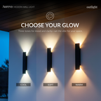 AurevoLight | Sleek Waterproof Aluminum Outdoor Wall Sconce