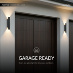AurevoLight | Sleek Waterproof Aluminum Outdoor Wall Sconce