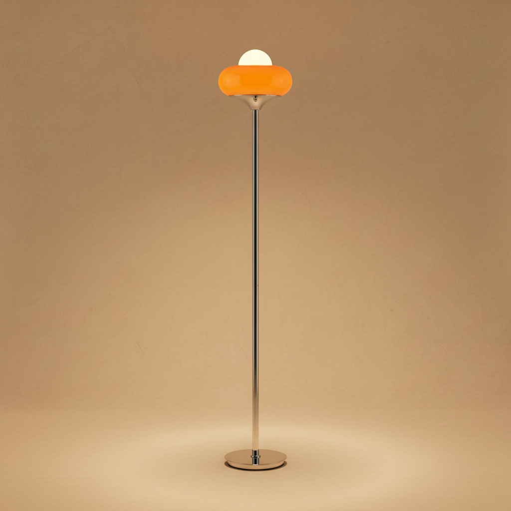 AylaGlow  Modern Stylish Opal Glass Floor Lamp for Living Room