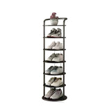 Torre round tiered iron shoe rack