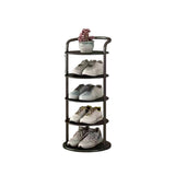 Torre round tiered iron shoe rack