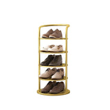 Torre round tiered iron shoe rack