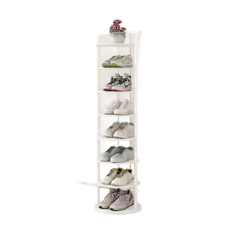 Torre round tiered iron shoe rack
