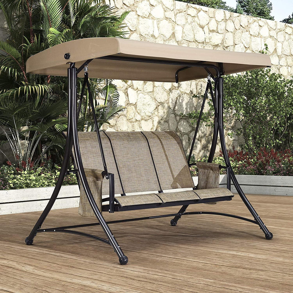 Barcelona Series | Outdoor Swing Chair with Adjustable Canopy | Comfortable Seating for Ultimate Relaxation