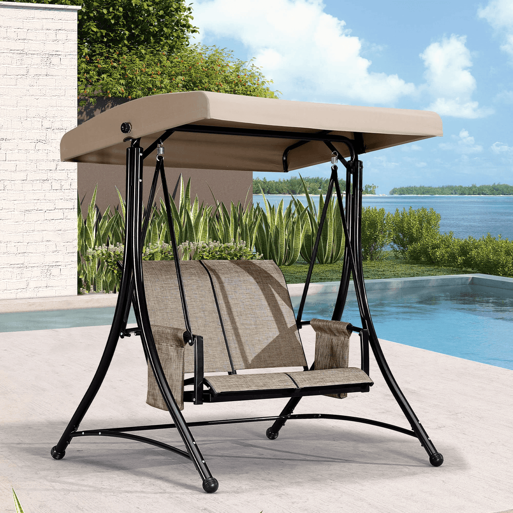 Barcelona Series | Outdoor Swing Chair with Adjustable Canopy | Comfortable Seating for Ultimate Relaxation