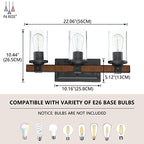 Berto 22 Inch Farmhouse Bathroom Vanity Light Fixtures