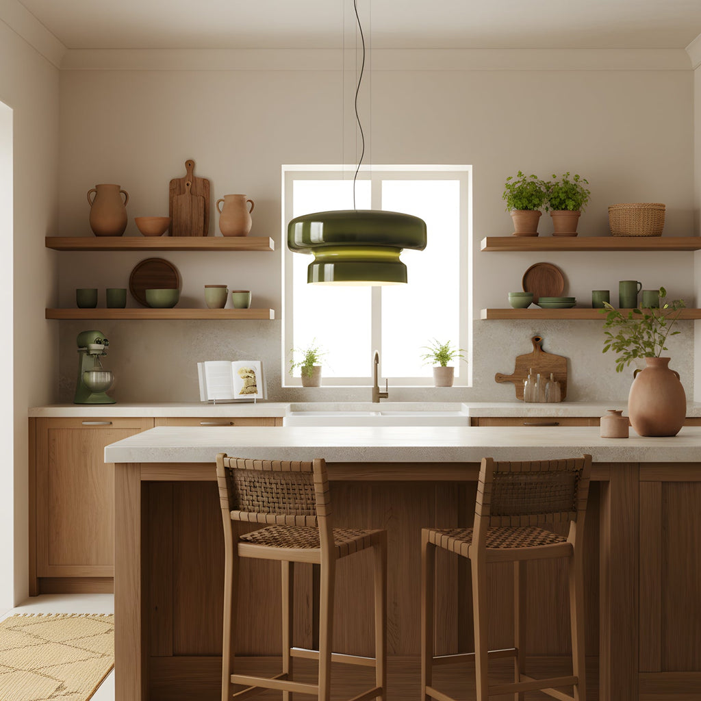 Bohemia Pendant Lamp Colored Glass Modern Pendant Light