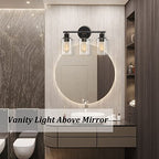 Bosco 3-Light 17 Inch Wide Bathroom Vanity Light Bronze Finish