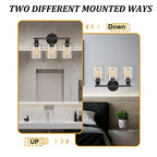 Bosco 3-Light 17 Inch Wide Bathroom Vanity Light Bronze Finish