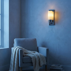 BrynnLight | Modern Minimalist Chrome Wall Sconce Lighting Fixture
