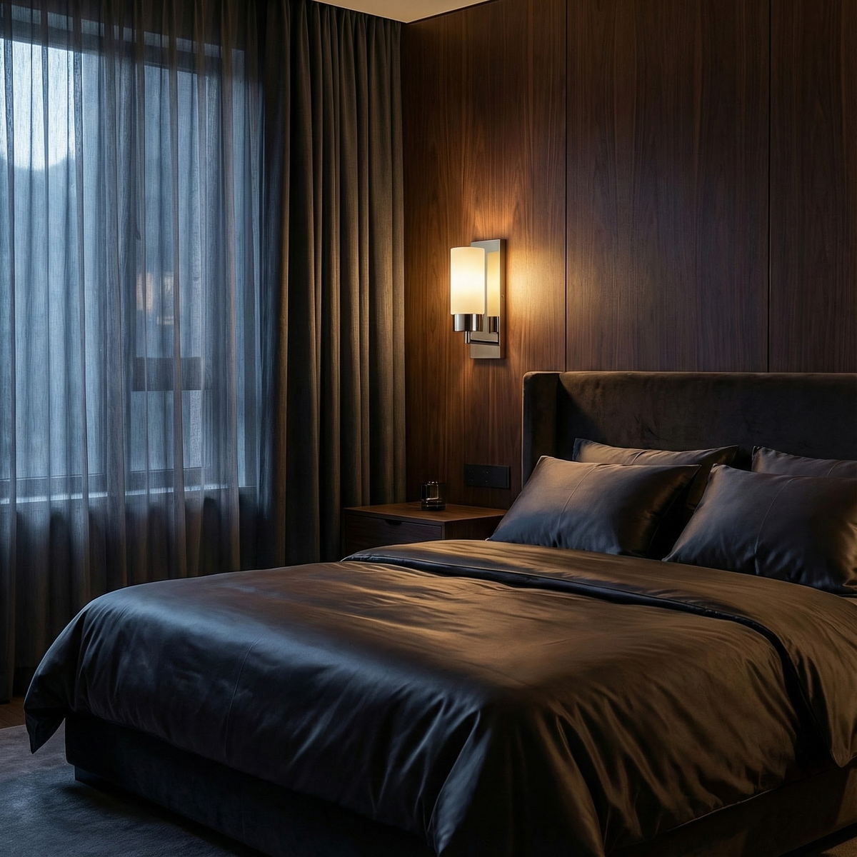 Wandleuchte Brynn – Chrom mit rundem Glasschirm