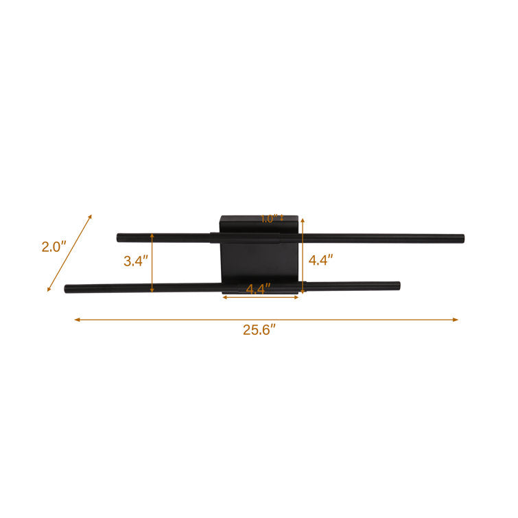 Buchan 2-Light Dimmable LED Vanity Light for Bright Bathroom Style