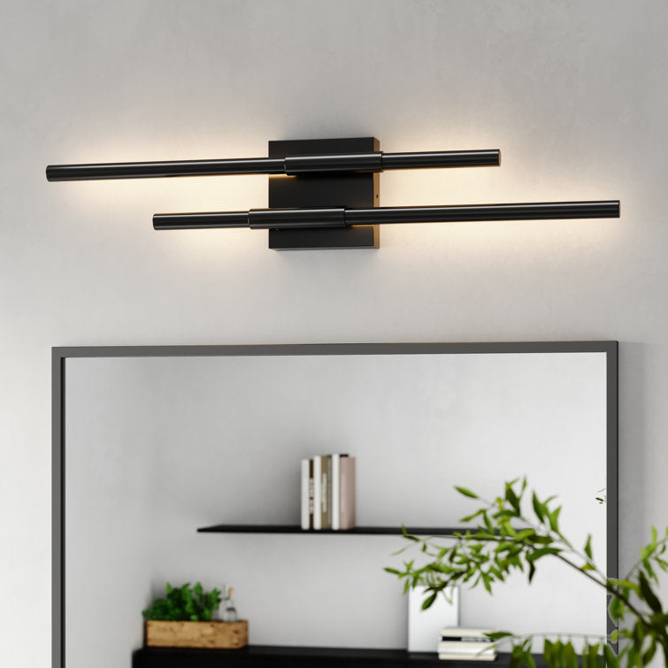 Buchan 2-Light Dimmable LED Vanity Light for Bright Bathroom Style