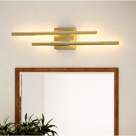 Buchan 2-Light Dimmable LED Vanity Light for Bright Bathroom Style