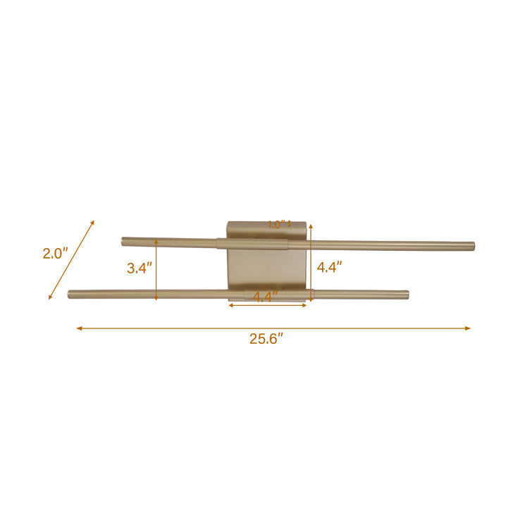 Buchan 2-Light Dimmable LED Vanity Light for Bright Bathroom Style