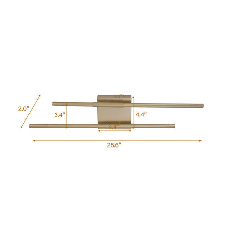 Buchan 2-Light Dimmable LED Vanity Light for Bright Bathroom Style