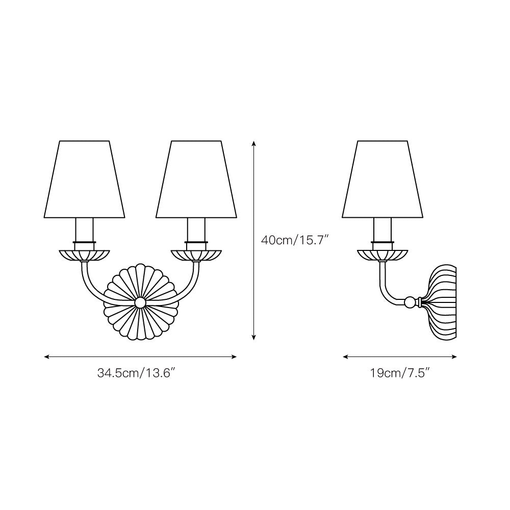 Catina Wandleuchte für Innenräume, modernes Design