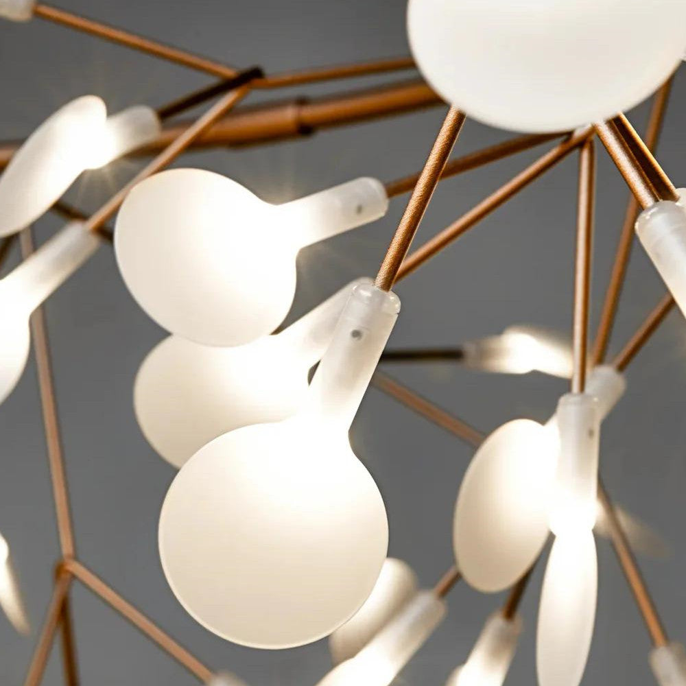 Firefly Sputnik Chandelier – Crossbar Pendant Light with Candle-Style LEDs