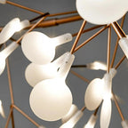 Firefly Sputnik Chandelier – Crossbar Pendant Light with Candle-Style LEDs