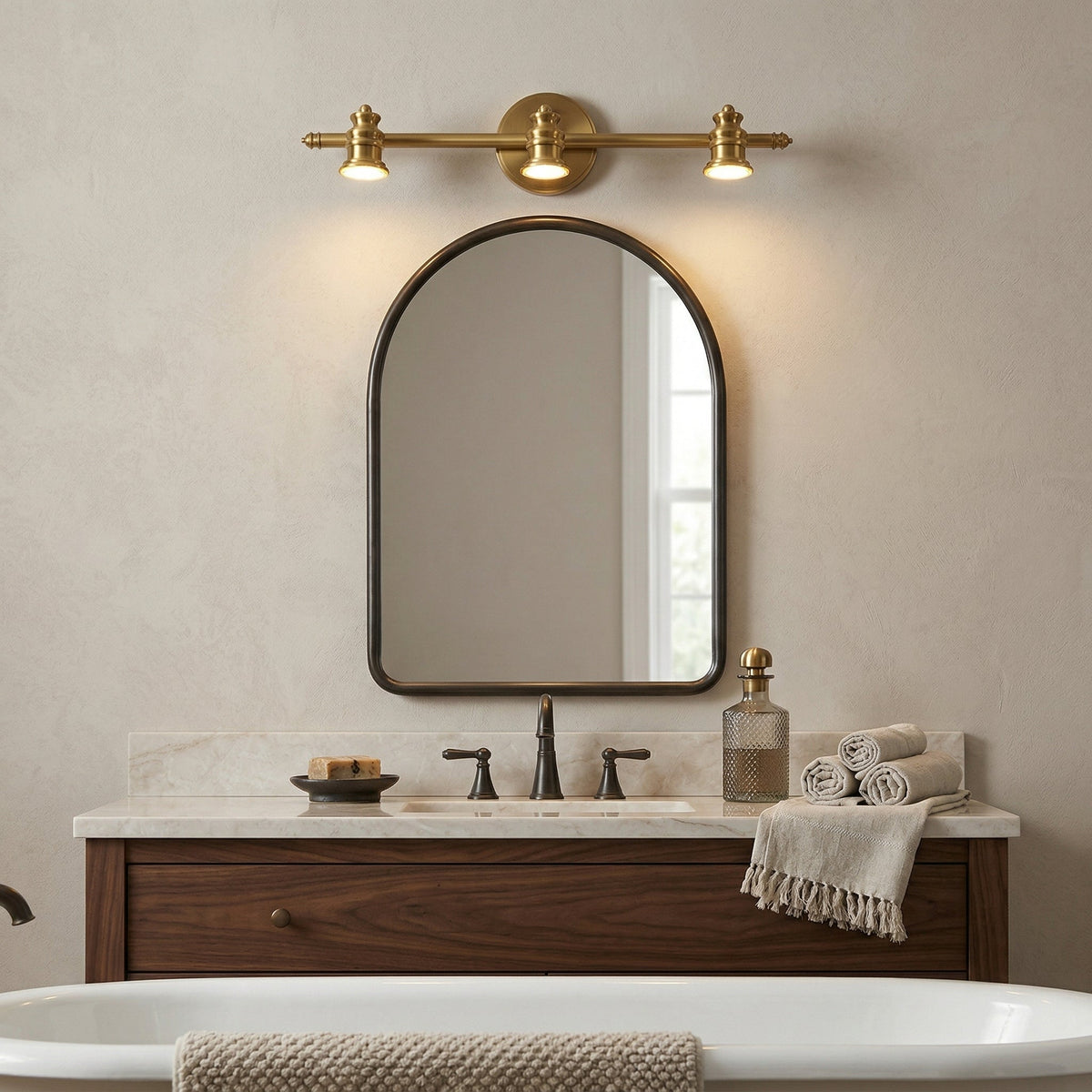 Halophane wall lamp