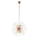 Colorful 12-Light Sputnik Chandelier with Dimmable Feature | Modern Design for Kids' Rooms