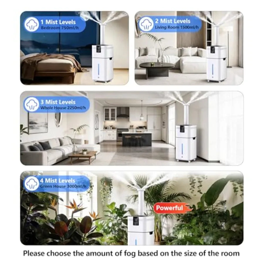 Commercial Series | Cool Mist Humidifier with 30L Capacity | Quiet Operation for Large Rooms up to 4200 sq ft