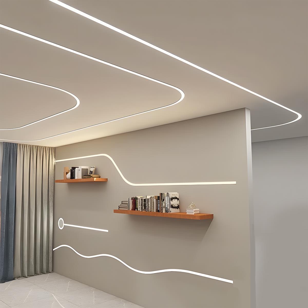DIY Plug-In Waterproof Recessed Flexible LED Linear Light