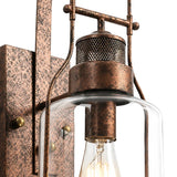 Carson outdoor wall sconce, detail close-up 1