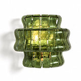 Sylva wall sconce in green and gold