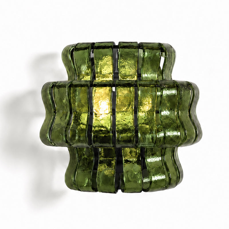 Sylva wall sconce in green and black