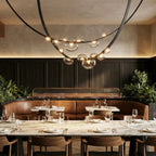 Dew Drops | Glass Pendant Lighting with Flexible Installation | Artistic Design for Modern Spaces