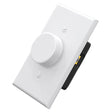 Tiixo dimmer, white rotary LED dimmer switch with wall plate