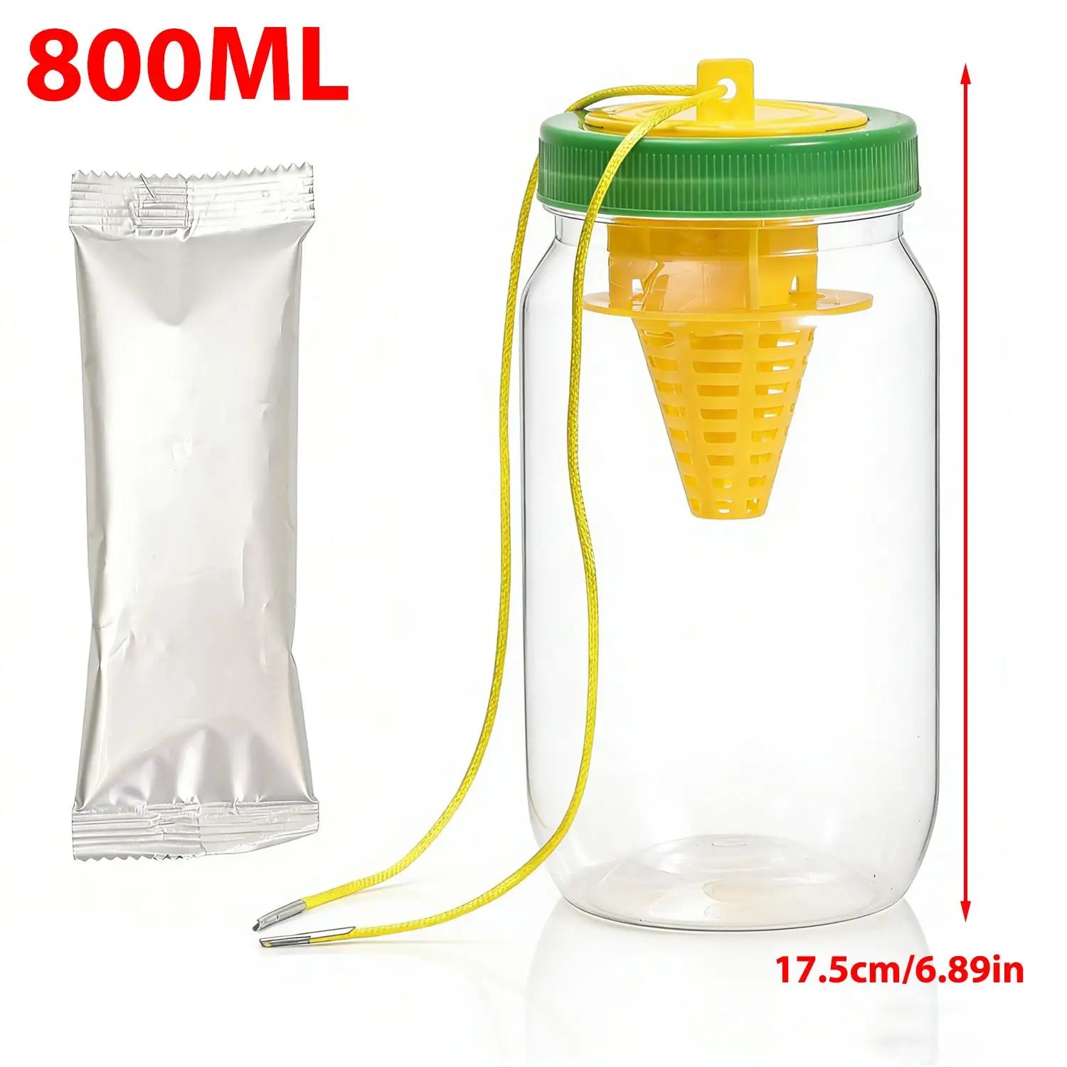 Eco-Friendly Fly Trap Indoor | Reusable Pest Catcher with Natural Bait for Effective Indoor & Outdoor Control