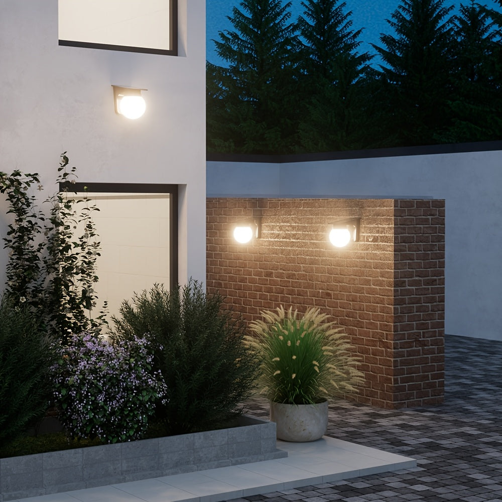 EcoGlow | Solar Outdoor Wall Light with Smart Dimming Feature | Weather-Resistant Design for Effortless Illumination