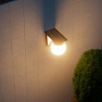 EcoGlow | Solar Outdoor Wall Light with Smart Dimming Feature | Weather-Resistant Design for Effortless Illumination